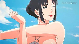 The Animation. My Step Mother: Blowjob, Japanese  Creampie Porn