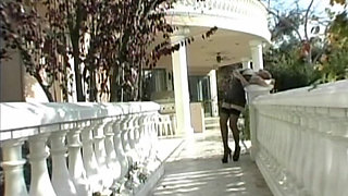 Slender French slut fucked hard by BBC in luxury home