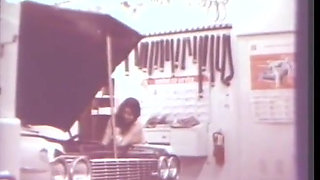 Vintage sex in the car