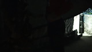 Desi GF Cheats on Parents - Hard Terrace Fuck at Night with Boyfriend