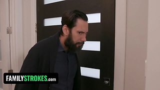 Step daddy fucks daughter-in-law & trains her how to be obedient and whorey ~ familystrokes