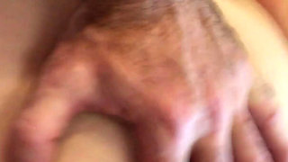 College girl gets stuck and caught by stepdad