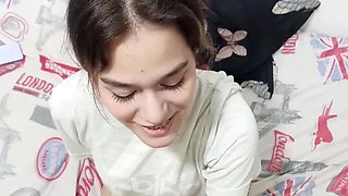 Hot Latina Pussylesbi Caught in Hilo with Pink Pussy on Stepdad's Bed, Ends Up with Cum-Covered Ass