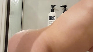 Tried to Do a Sexy Shower Video with My New Dildo, but It Was Actually Super Hard to Get Into Position and Kept Slipping.