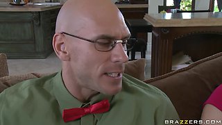 Nerd To Stud In One Simple Fuck. With Johnny Sins, Stephanie - Brazzers