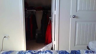 Horny masturbating after suntanning naked on my balcony