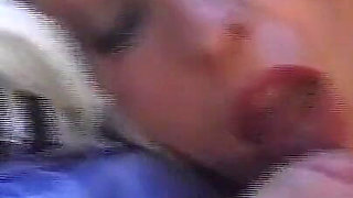 Homemade Threesome of Hot MILF Ass Fucked and Cummed in Mouth by Two Huge Cocks