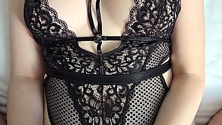 He Didn't Last Long Looking at My New Hot Lingerie!