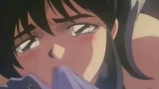 Hentai lesbians scissoring in a passionate scene