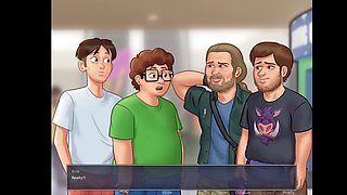 Busty stepsister gets wild in the summertime saga