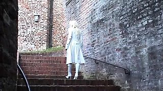 Amateur Blonde German Outdoors