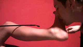 Slave must lick her young soles