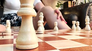 Curvy giantess mistress teasing in solo femdom session