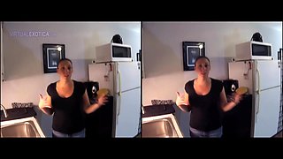 Invisible Spying On Pawg Melanie Hicks Cleaning House - Striptease Voyeur Big Tits Shaved