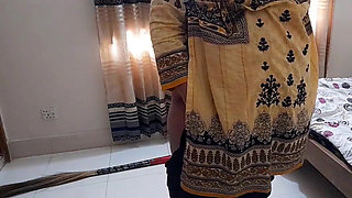 Depali Aunty Fucked by Stepson When She Was Cleaning His Room!