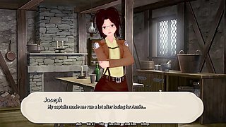 Mikasa Ackerman gets into some raunchy action in this adult gaming vignette