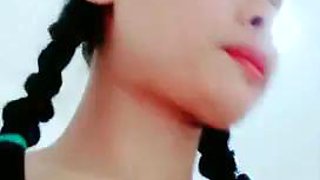 A girl with big white breasts with two braids had oral sex. She rode her sister and came to play together. She was very tempting and liked. Dont miss it.