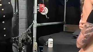 Alexia's Double Domme Lesbian Fisting & Squirting in a Gas Mask