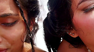 Sara Retali and Yasmina Khan Have Their First Gangbang with 10 Men and Are Double Penetrated.