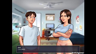 Summertime Saga Hot Pussy Licking Orgasm to My Stepsister