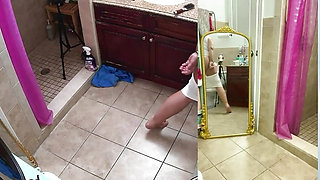 Handcuffed party girl pisses herself and pays the price