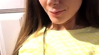 Amateur striptease and Solo masturbation