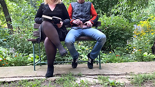 Curvy Mother-in-law Satisfies Son-in-law Outdoors