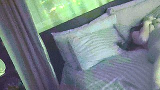 Amateur young teen solo masturbation on her livingroom