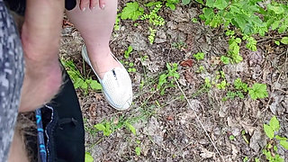 A Friend Sucks My Dick in a Park and Swallows Cum