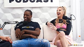 The Brazzers Podcast Episode 2 with Interracial Threesome starring Alexis Fawx, Damion Dayski, Cheerleader Kait