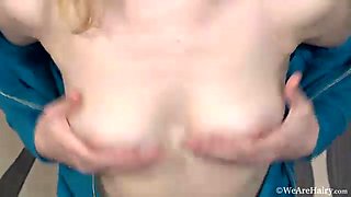 Stripping and glass dildo play with Arianna - WeAreHairy