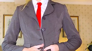 Cumshot amateur MILF suck and jerks dude in the bedroom
