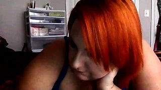 Pretty redhead webcam masturbation show