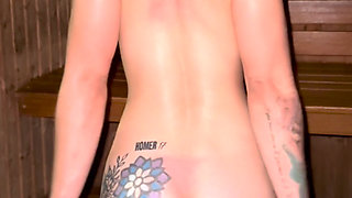 I get naked all in the sauna for you daddy