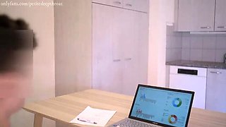 Horny Petite Latina Can't Wait - Intense Blowjob and Cum Swallowing