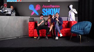 Juan Bustos, Devil Khloe And Melanie Caceres In From Swinger To Porn Star, Squirts In Public!