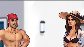 Hilarious adult video with a sultry maid moaning during a summertime saga