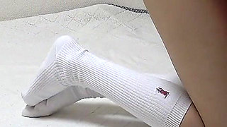 Girls-only Apartment in Japan, a Girl with Natural Tits Cleaning in a See-through Mini-skirt Uniform and Wedgie Thong Panties