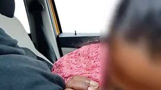 Desi maid obeys orders and performs a marathon blowjob in the car