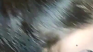 Pussy Licking in Bathroom, a Horny Black-haired