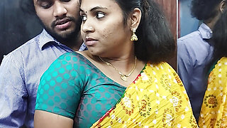 Kerala girl half saree removal and boobs suck hot romance