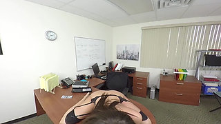 Cassidy Banks Fucking in the Desk with Her Tattoos VR Porn