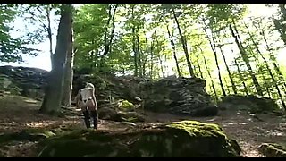 Slave Exhibition in the Countryside for a Slave Girl in Sexy Latex Lingerie
