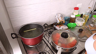 SFW - First time cooking for you