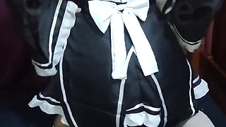 Otaku with Rem Cosplay Gets Fucked Without a Condom Part 1