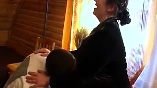 Russian son seduced by his mom
