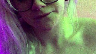 Small tit GF gives POV blowjob on my denim