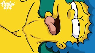 Homer and Marge Cartoon Porn Video