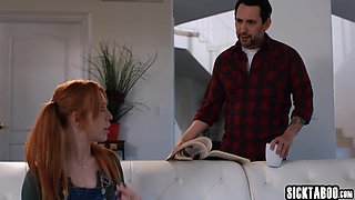 Seductive teenage fucks stepdad and teacher