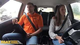 Stacey Cruz Gets Fucked Hard by Driving Instructor in Fake Driving School - Blowjob & Cumshot in Car